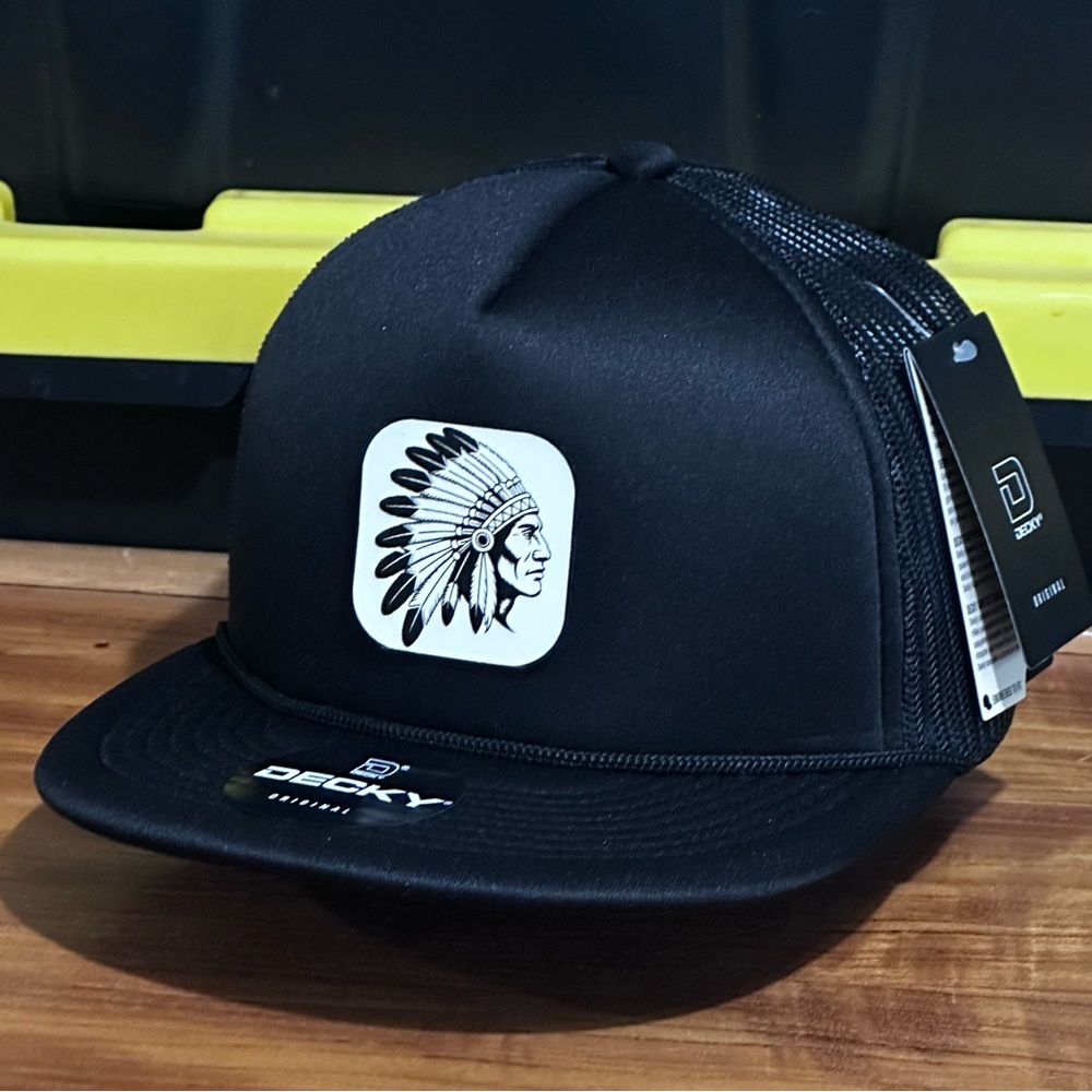 Native American Trucker Hat Style SnapBack Black